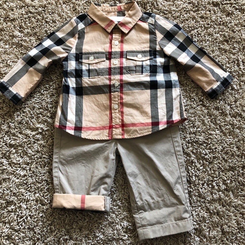 Baby Burberry 2 piece outfit